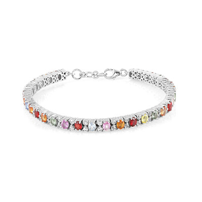 Brazalete en plata con Zafiro