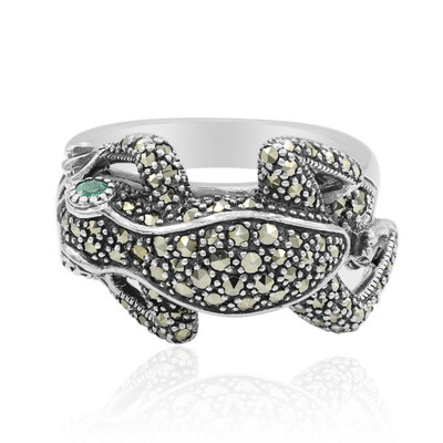 Anillo en plata con Esmeralda