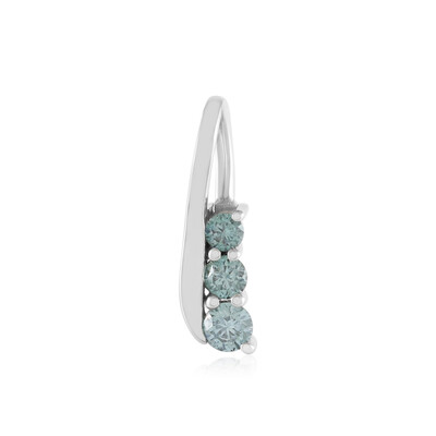 Colgante en oro con Diamante azul cielo SI2