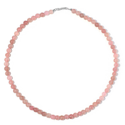 Collar en plata con Cuarzo rosa