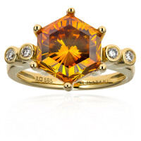 Anillo en oro con Esfalerita (AMAYANI)