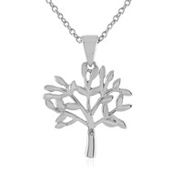 Collar en plata con Diamante I4 (J)