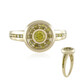 Anillo en oro con Diamante amarillo VS1