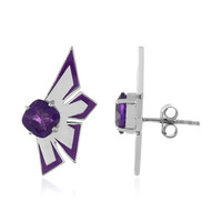 Pendientes en plata con Amatista