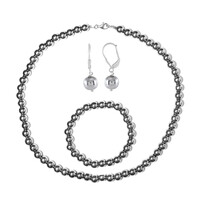 Set en plata con Diamante plateados