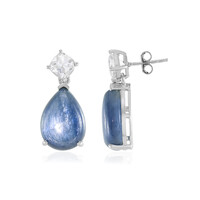 Pendientes en plata con Cianita