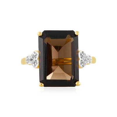 Anillo en plata con Cuarzo ahumado