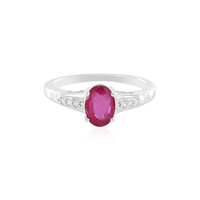 Anillo en plata con Rubí de Madagascar