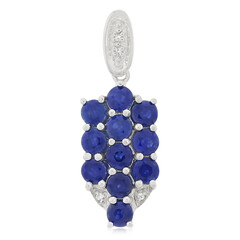 Colgante en plata con Zafiro azul