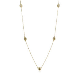 Collar en oro con Diamante champán I2