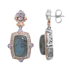 Pendientes en plata con Labradorita (Dallas Prince Designs)