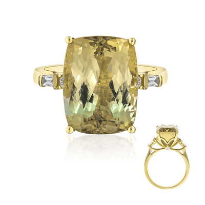 Anillo en oro con Turmalina neón del Congo (AMAYANI)