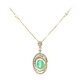 Collar en oro con Esmeralda de Zambia AAA (CIRARI)
