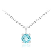 Collar en plata con Apatita azul