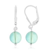 Pendientes en plata con Fluorita