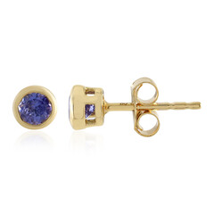 Pendientes en plata con Tanzanita (Adela Silber)
