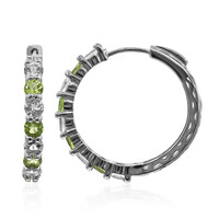 Pendientes en plata con Peridoto