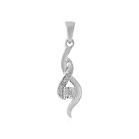 Colgante en plata con Diamante I2 (H)