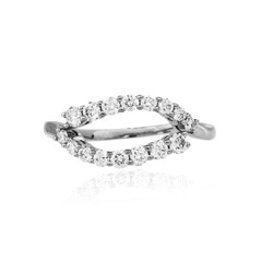 Anillo en platino con Diamante limpio a lupa F (LUCENT DIAMONDS)
