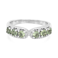 Anillo en plata con Apatita de Rusia