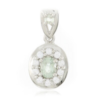 Colgante en plata con Turmalina cuprífera