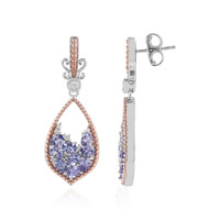 Pendientes en plata con Tanzanita (Dallas Prince Designs)