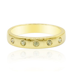 Anillo en plata con Zafiro amarillo