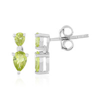 Pendientes en plata con Peridoto