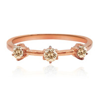 Anillo en oro con Diamante rosa de Francia de Argyle SI1