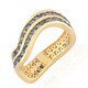Anillo en oro con Tanzanita (de Melo)