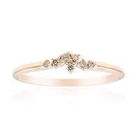 Anillo en oro con Diamante rosa de Francia de Argyle SI1