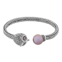 Brazalete en plata con Perla Ming