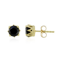 Pendientes en plata con Espinela negra