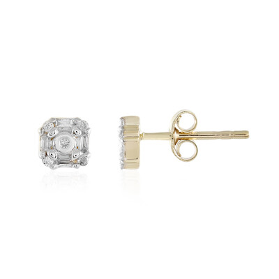 Pendientes en oro con Diamante SI1 (H)