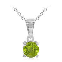Collar en plata con Peridoto de Birmania