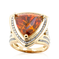 Anillo en oro con Esfalerita (de Melo)