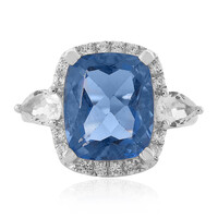 Anillo en plata con Fluorita de color cambiante