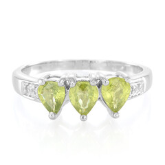 Anillo en plata con Zafiro de Mozambique