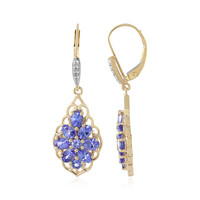 Pendientes en oro con Tanzanita (Adela Gold)