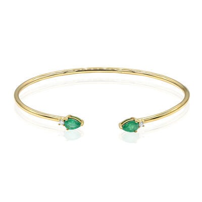 Brazalete en oro con Esmeralda de Zambia AAA (CIRARI)