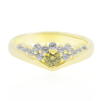 Anillo en oro con Diamante amarillo SI2 (de Melo)