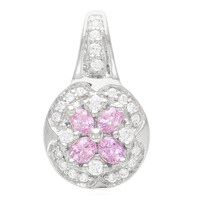 Colgante en plata con Zafiro Padparadscha