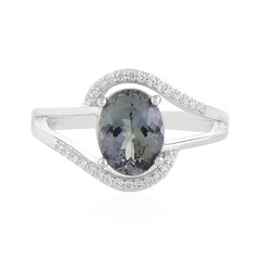Anillo en plata con Tanzanita sin calentar