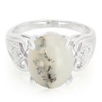 Anillo en plata con Ágata dendrítica
