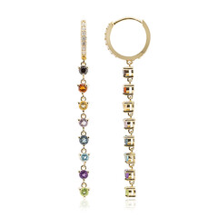 Pendientes en plata con Granate