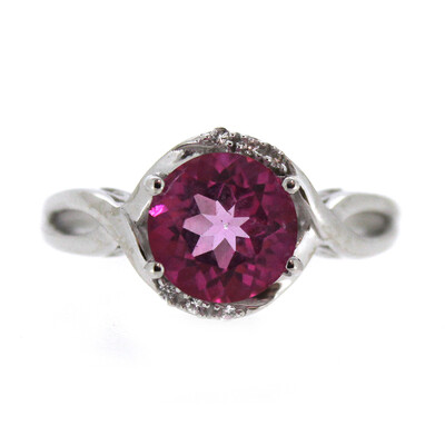 Anillo en plata con Topacio Flamingo
