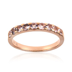 Anillo en oro con Berilo rosa no calentado