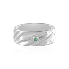 Anillo en plata con Esmeralda de Colombia (de Melo)