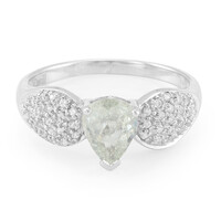Anillo en plata con Turmalina cuprífera