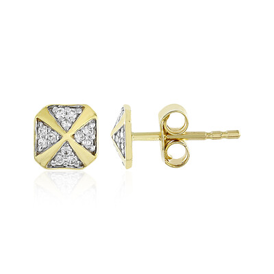 Pendientes en oro con Diamante limpio a lupa F (LUCENT DIAMONDS)